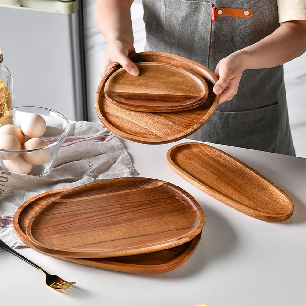 Warped Wood Dinner Plates/Trays