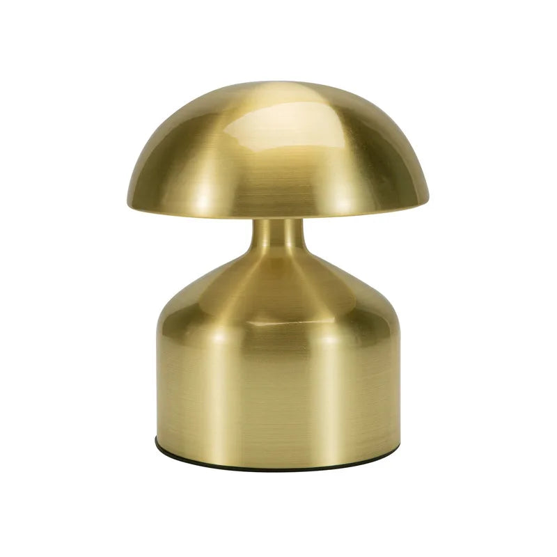 Cordless Brass Touch Lamp – Ambient Glow, Zero Cords