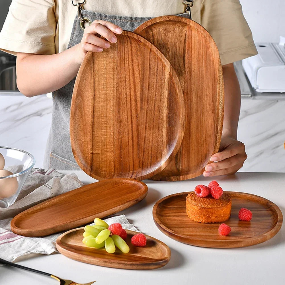 Warped Wood Dinner Plates/Trays