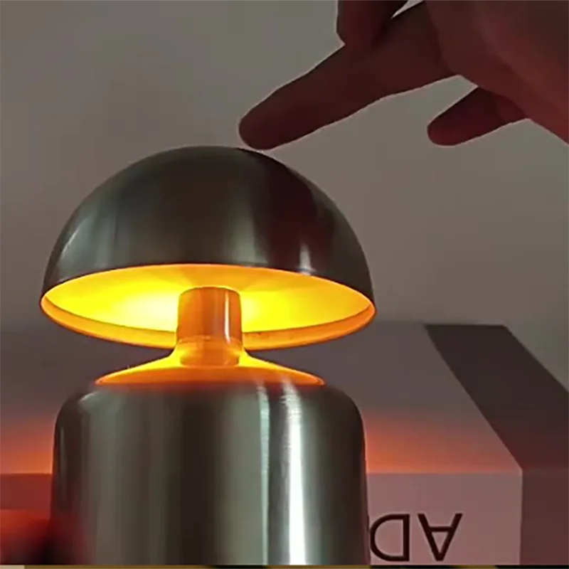 Cordless Brass Touch Lamp – Ambient Glow, Zero Cords