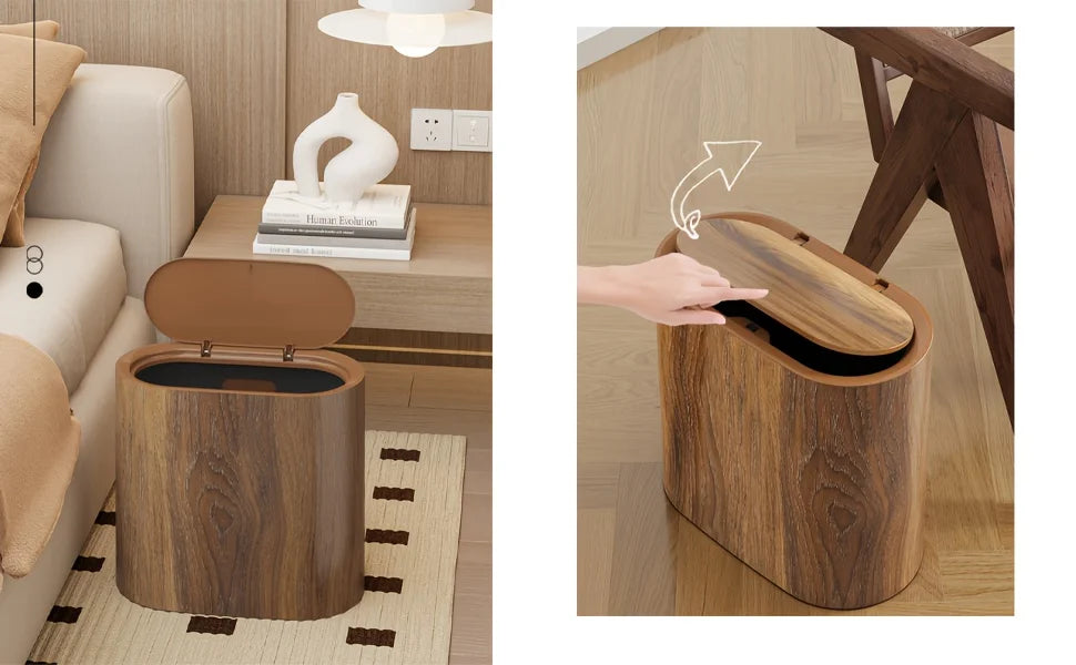 Nordic Slim Trash Can – Stylish Waste Bin for Modern Homes