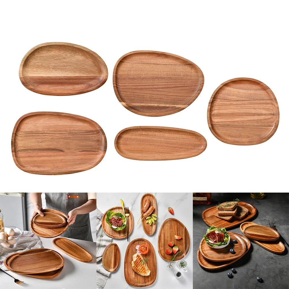 Warped Wood Dinner Plates/Trays