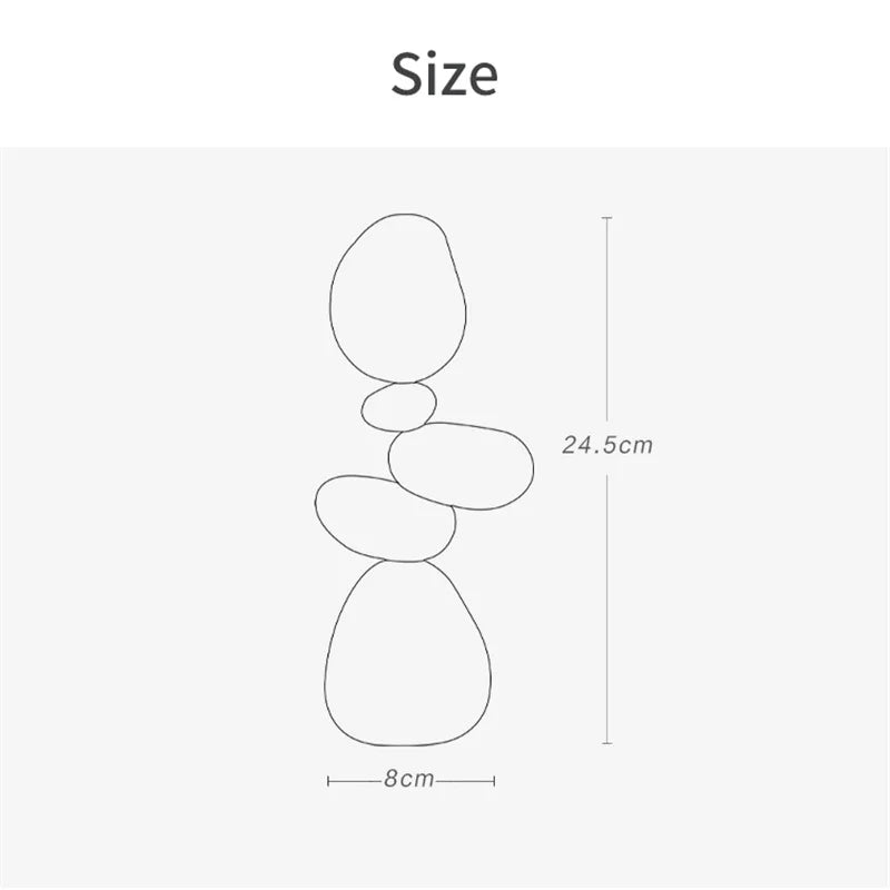 Nordic Balance Wood Sculpture – Calming Stacking Art for Your Home