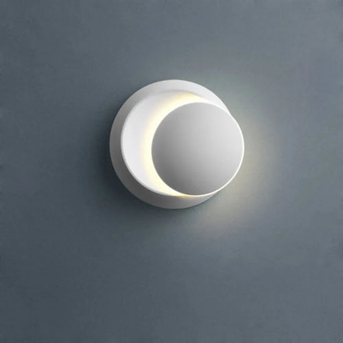 350° Rotatable LED Wall Sconce – Modern Wall Lamp with Halo Backlight