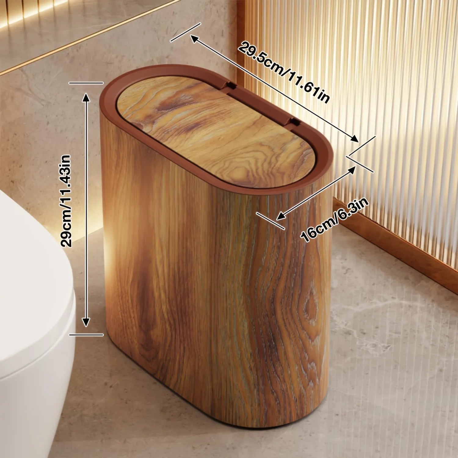 Nordic Slim Trash Can – Stylish Waste Bin for Modern Homes